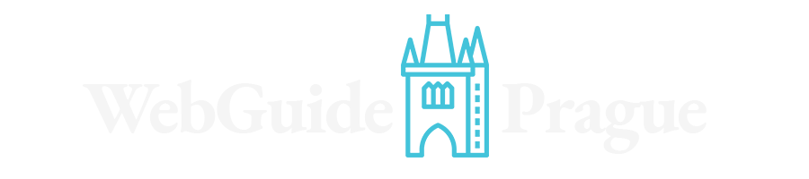 Web Guide Prague logo invert
